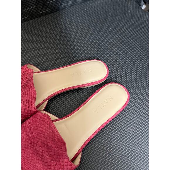 Nayla Josefina in Fishscale Hibiscus Sandal Shoes‎ Pink Boho Womens Size 8 - Picture 3 of 7